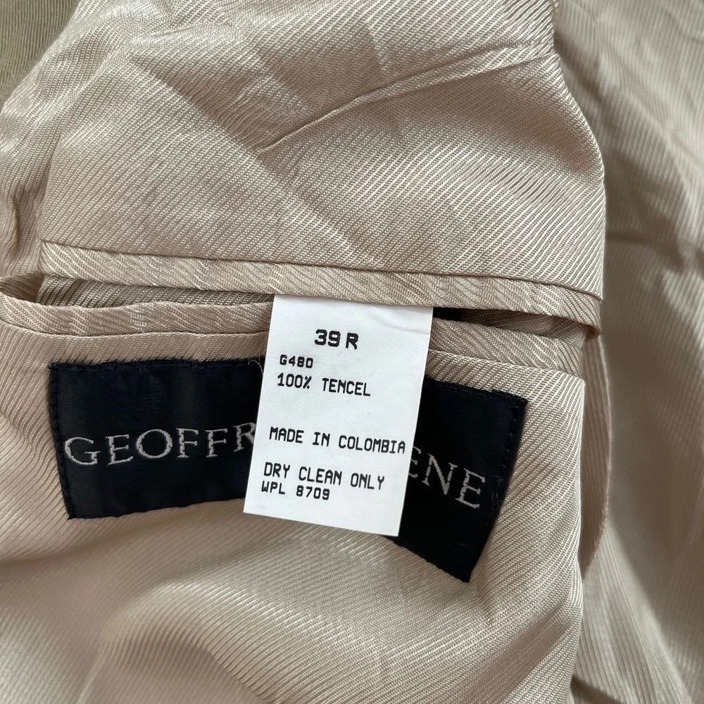 Geoffrey Beene Vintage Mens Tan Blazer Sports Jacket Geoffrey Beene Mens Tan 397